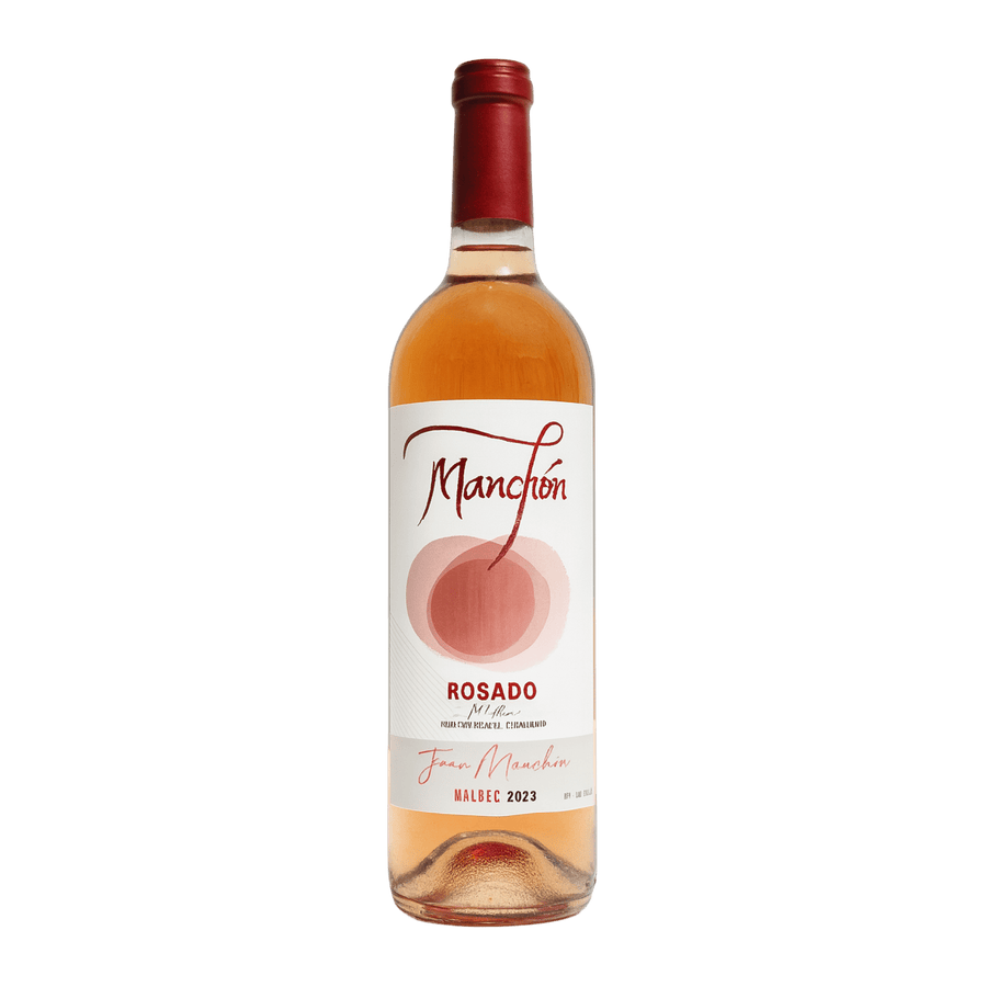 Botella de Rosado Malbec 2023 sin fondo